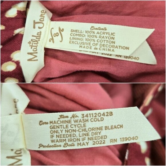 MATILDA JANE You & Me Plaid Overall Suspender Skirt Dress Pink Green Red Size 8 - Picture 9 of 9